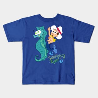 Seahorsey Rider Kids T-Shirt